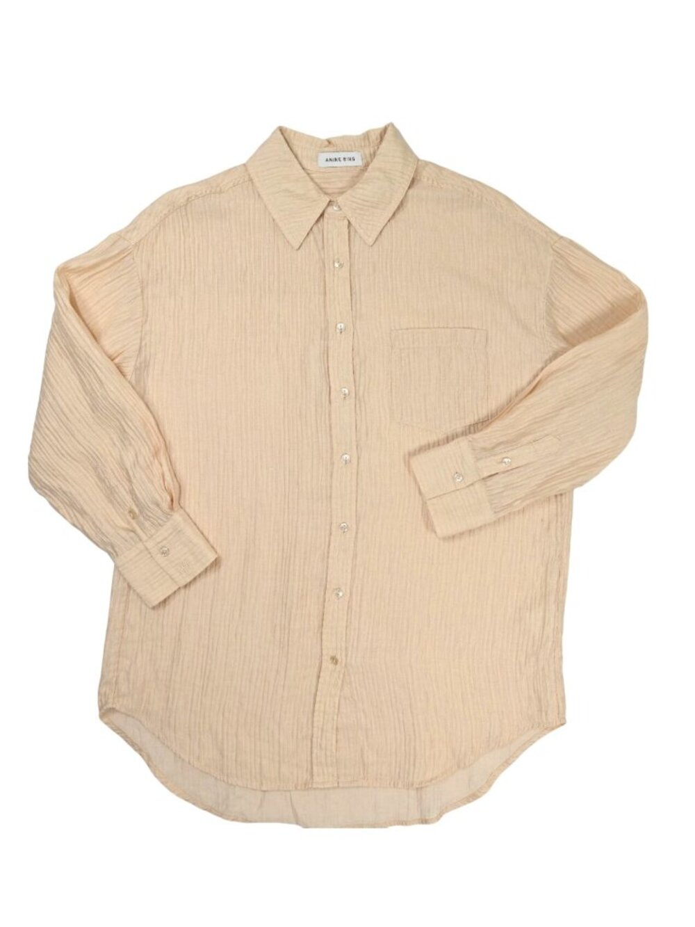Anine Bing Tio Shirt  in Champagne